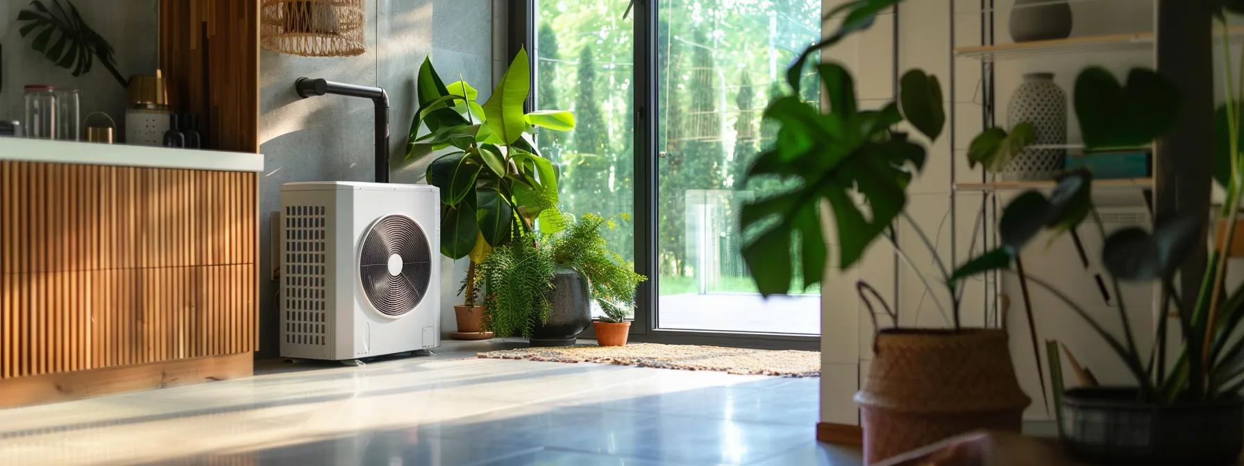 heat pump in a home